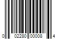 Barcode Image for UPC code 002280000084