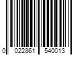 Barcode Image for UPC code 0022861540013