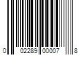 Barcode Image for UPC code 002289000078