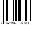 Barcode Image for UPC code 0022916200084