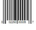 Barcode Image for UPC code 002293000057