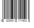 Barcode Image for UPC code 0022931711503