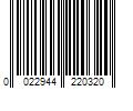 Barcode Image for UPC code 0022944220320