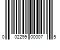 Barcode Image for UPC code 002299000075