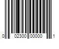 Barcode Image for UPC code 002300000001