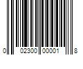 Barcode Image for UPC code 002300000018