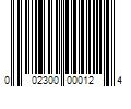 Barcode Image for UPC code 002300000124