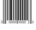 Barcode Image for UPC code 002300000223