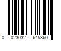 Barcode Image for UPC code 0023032645360