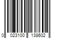 Barcode Image for UPC code 0023100138602