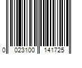 Barcode Image for UPC code 0023100141725