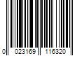 Barcode Image for UPC code 0023169116320