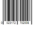 Barcode Image for UPC code 0023172702008