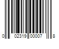 Barcode Image for UPC code 002319000078