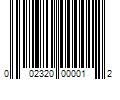 Barcode Image for UPC code 002320000012