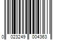 Barcode Image for UPC code 0023249004363