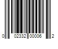 Barcode Image for UPC code 002332000062