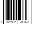 Barcode Image for UPC code 0023332200078