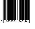 Barcode Image for UPC code 0023332345144