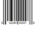 Barcode Image for UPC code 002340000078