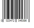 Barcode Image for UPC code 0023472045386