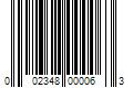 Barcode Image for UPC code 002348000063