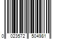 Barcode Image for UPC code 0023572504981