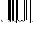 Barcode Image for UPC code 002360000003