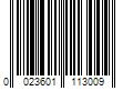 Barcode Image for UPC code 0023601113009