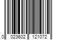 Barcode Image for UPC code 0023602121072