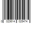 Barcode Image for UPC code 0023614025474