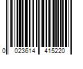 Barcode Image for UPC code 0023614415220