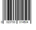 Barcode Image for UPC code 0023700014504