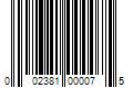 Barcode Image for UPC code 002381000075