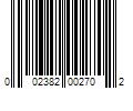 Barcode Image for UPC code 002382002702