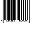 Barcode Image for UPC code 0023883700003