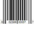 Barcode Image for UPC code 002389000077