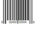 Barcode Image for UPC code 002400000048