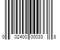 Barcode Image for UPC code 002400000338