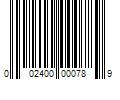 Barcode Image for UPC code 002400000789