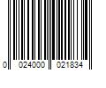 Barcode Image for UPC code 0024000021834