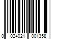 Barcode Image for UPC code 0024021001358