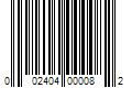 Barcode Image for UPC code 002404000082