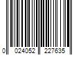 Barcode Image for UPC code 0024052227635