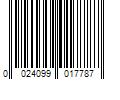 Barcode Image for UPC code 0024099017787