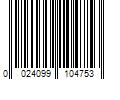 Barcode Image for UPC code 0024099104753