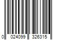 Barcode Image for UPC code 0024099326315