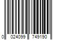 Barcode Image for UPC code 0024099749190