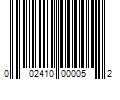 Barcode Image for UPC code 002410000052