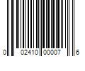 Barcode Image for UPC code 002410000076